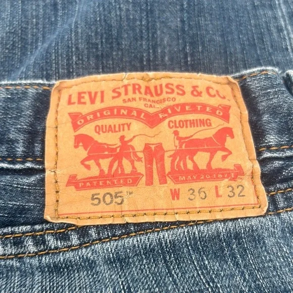 Vintage Levi’s 505 jeans size 36 x32 - Picture 2 of 13
